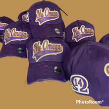 Load image into Gallery viewer, Omega Psi Phi - Purple Chapter Hat w/ Line Number Omega Hat
